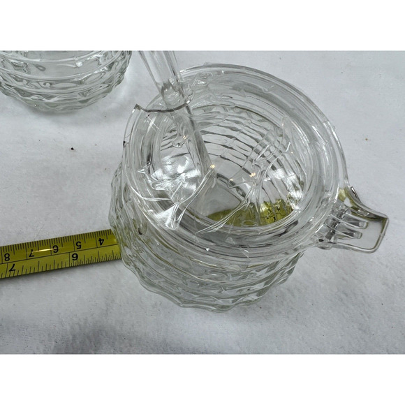 Vintage WMF Mustard Jar – Beehive Glass, German Craftsmanship, with Spoon - Picture 3 of 5